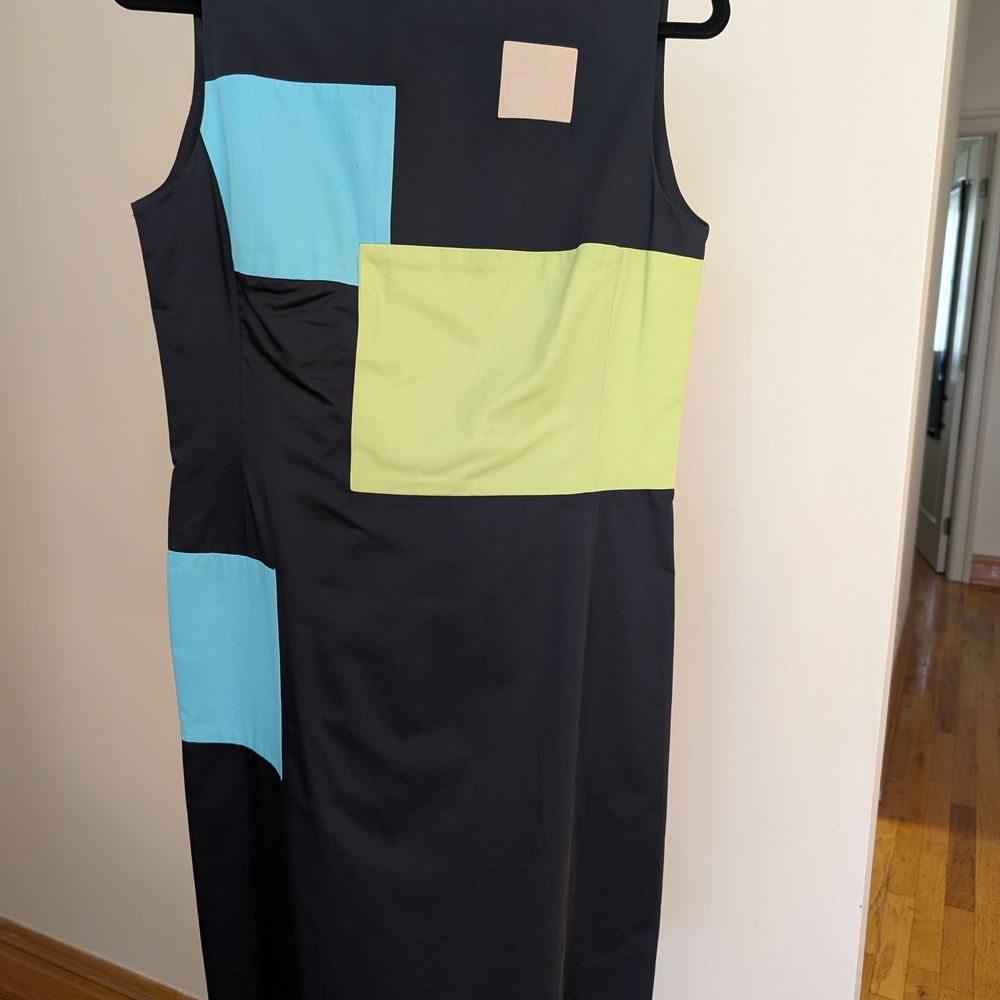 Color Block Sleeveless Dress